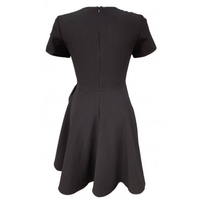 Черное платье с воланом 17819 Черное платье с воланом 17819