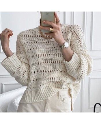 Сетчатый свитер 110671