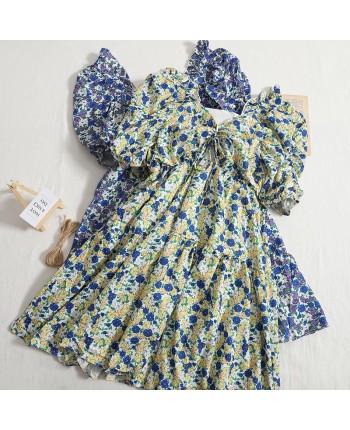 Хлопковое платье с цветами 110714