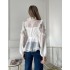 Біла блузка з воланами 111648 Біла блузка з воланами 111648