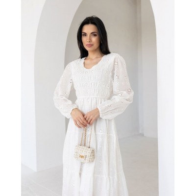 Сукня з прошви біла 111654 Сукня з прошви біла 111654