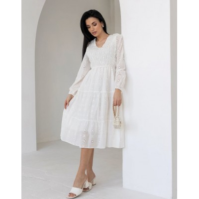 Сукня з прошви біла 111654 Сукня з прошви біла 111654