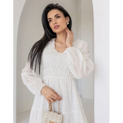 Сукня з прошви біла 111654 Сукня з прошви біла 111654