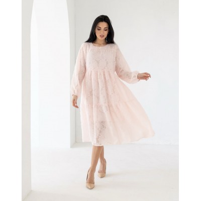Платье с пушистого шифона 111655 Платье с пушистого шифона 111655