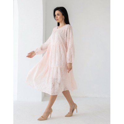 Платье с пушистого шифона 111655 Платье с пушистого шифона 111655