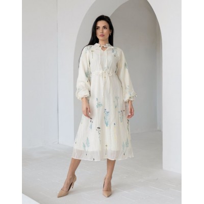 Платье миди с вышивкой 111656 Платье миди с вышивкой 111656