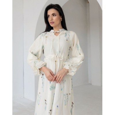 Платье миди с вышивкой 111656 Платье миди с вышивкой 111656