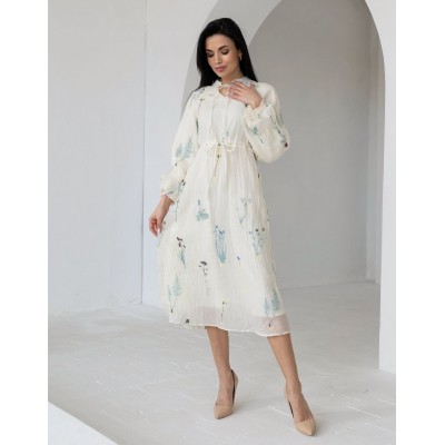 Платье миди с вышивкой 111656 Платье миди с вышивкой 111656