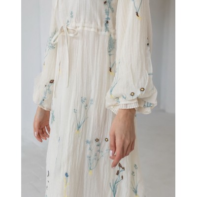 Платье миди с вышивкой 111656 Платье миди с вышивкой 111656