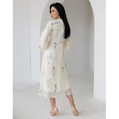 Платье миди с вышивкой 111656 Платье миди с вышивкой 111656