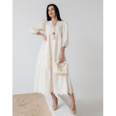 Мереживна сукня з китичками 111657 Мереживна сукня з китичками 111657