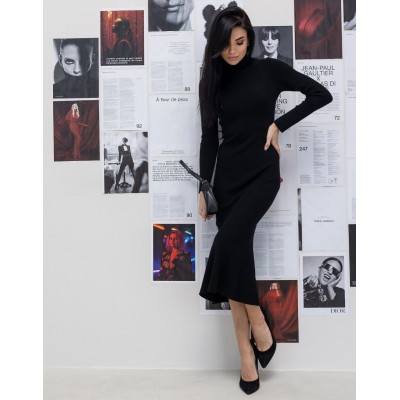 Платье-гольф черное 111640 Платье-гольф черное 111640