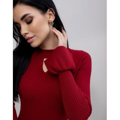 Червона сукня міді 111638 Червона сукня міді 111638