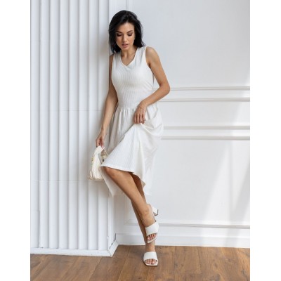 Белий сарафан из хлопка 111685 Белий сарафан из хлопка 111685