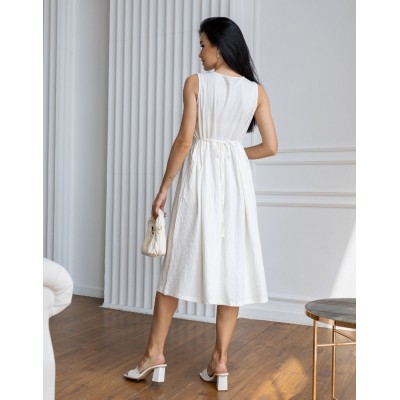 Белий сарафан из хлопка 111685 Белий сарафан из хлопка 111685