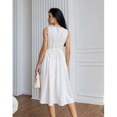Белий сарафан из хлопка 111685 Белий сарафан из хлопка 111685