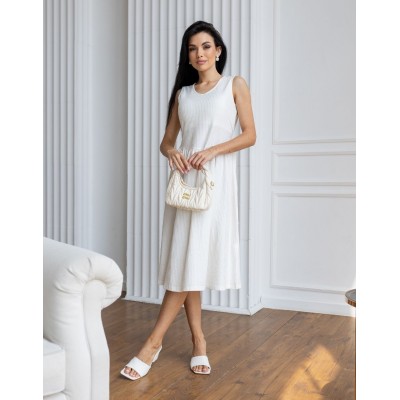 Белий сарафан из хлопка 111685 Белий сарафан из хлопка 111685