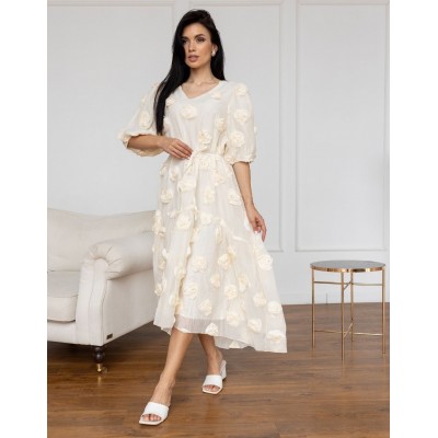 Сукня міді з трояндами 111691 Сукня міді з трояндами 111691