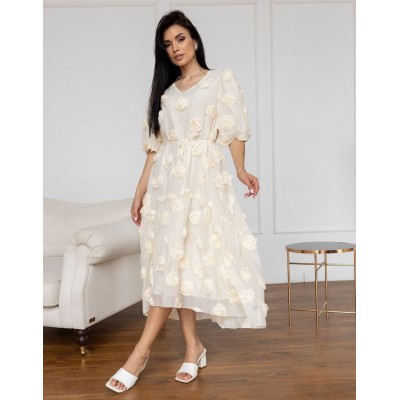 Сукня міді з трояндами 111691 Сукня міді з трояндами 111691