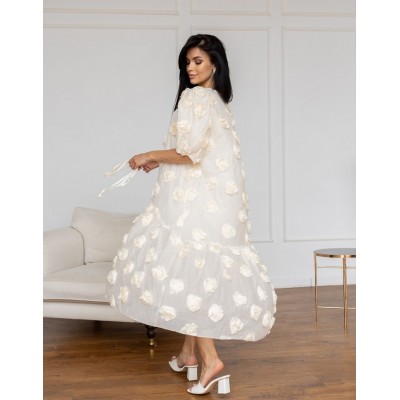 Сукня міді з трояндами 111691 Сукня міді з трояндами 111691