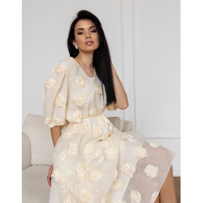 Сукня міді з трояндами 111691 Сукня міді з трояндами 111691