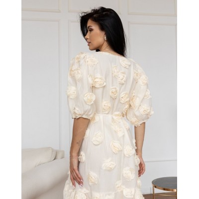 Сукня міді з трояндами 111691 Сукня міді з трояндами 111691