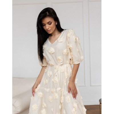 Сукня міді з трояндами 111691 Сукня міді з трояндами 111691