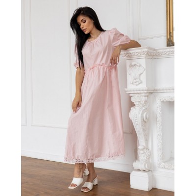 Рожева сукня з бавовни 111689 Рожева сукня з бавовни 111689