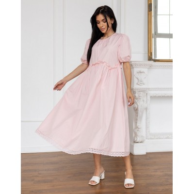 Рожева сукня з бавовни 111689 Рожева сукня з бавовни 111689