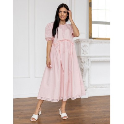 Рожева сукня з бавовни 111689 Рожева сукня з бавовни 111689