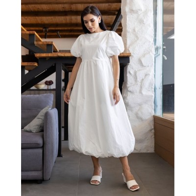 Біла сукня міді 111695 Біла сукня міді 111695