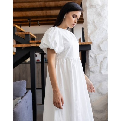 Біла сукня міді 111695 Біла сукня міді 111695