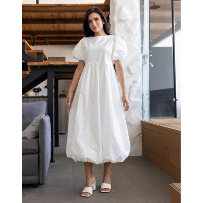 Біла сукня міді 111695 Біла сукня міді 111695