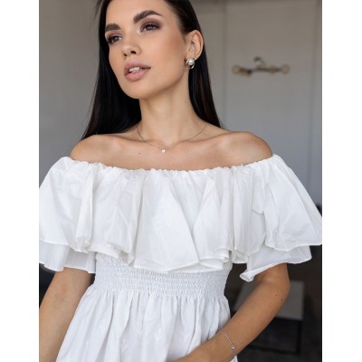 Платье мини с открытыми плечами 111694 Платье мини с открытыми плечами 111694