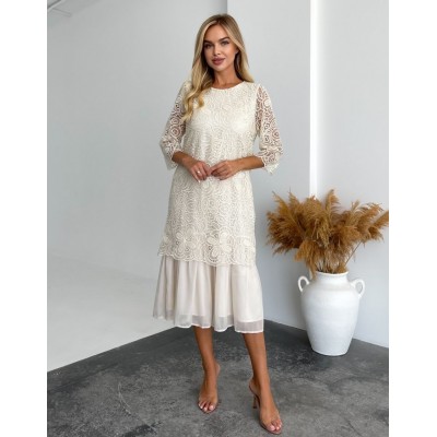 Сукня міді з мереживом 111759 Сукня міді з мереживом 111759
