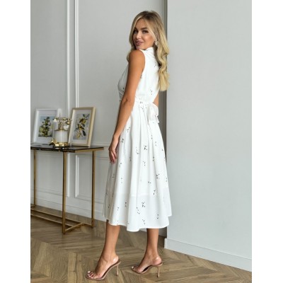 Белое платье с цветами 111741 Белое платье с цветами 111741