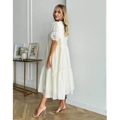 Платье миди с кружевом 111742 Платье миди с кружевом 111742