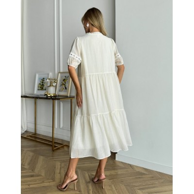 Платье миди с кружевом 111742 Платье миди с кружевом 111742