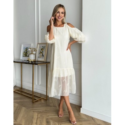 Платье с открытыми плечами 111746 Платье с открытыми плечами 111746