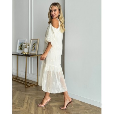 Платье с открытыми плечами 111746 Платье с открытыми плечами 111746