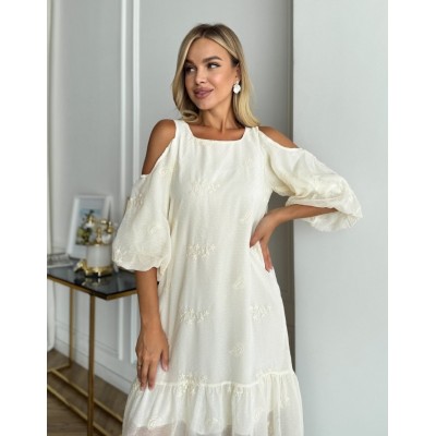 Платье с открытыми плечами 111746 Платье с открытыми плечами 111746