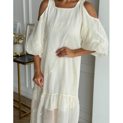 Платье с открытыми плечами 111746 Платье с открытыми плечами 111746