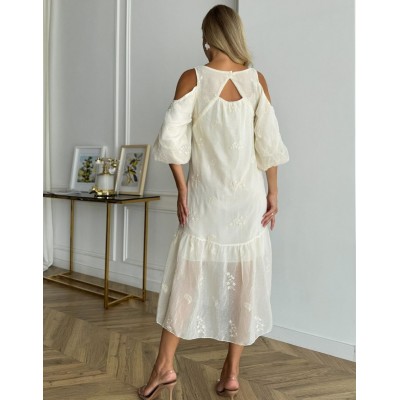 Платье с открытыми плечами 111746 Платье с открытыми плечами 111746