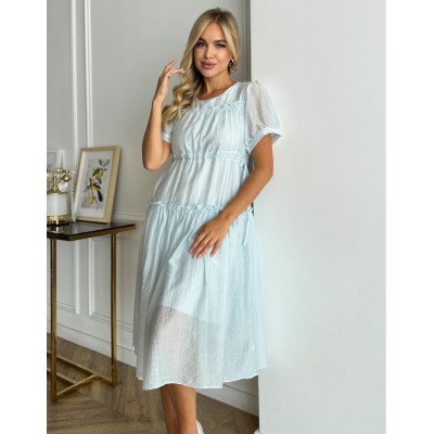 Платье с органзы голубое 111743 Платье с органзы голубое 111743