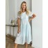 Платье с органзы голубое 111743 Платье с органзы голубое 111743