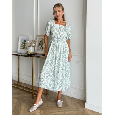Сукня з зеленим візерунком 111747 Сукня з зеленим візерунком 111747