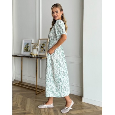 Сукня з зеленим візерунком 111747 Сукня з зеленим візерунком 111747