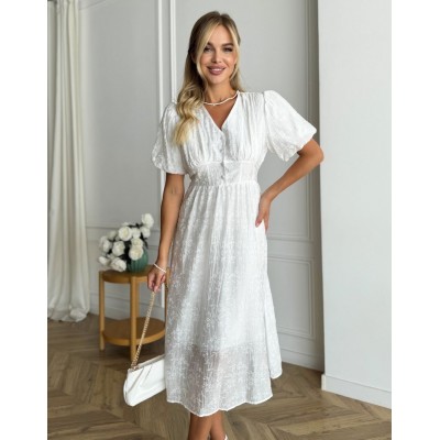 Біла сукня на гудзиках 111748 Біла сукня на гудзиках 111748