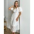 Біла сукня на гудзиках 111748 Біла сукня на гудзиках 111748