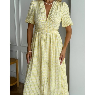 Сукня на гудзиках жовта 111750 Сукня на гудзиках жовта 111750